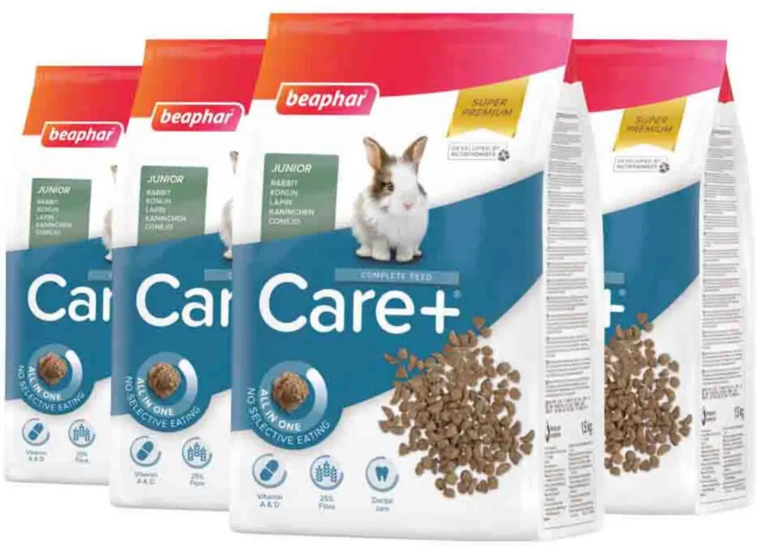 Beaphar Care+ Konijnenvoer Junior 1,5kg - 6kg (4x1,5kg)
