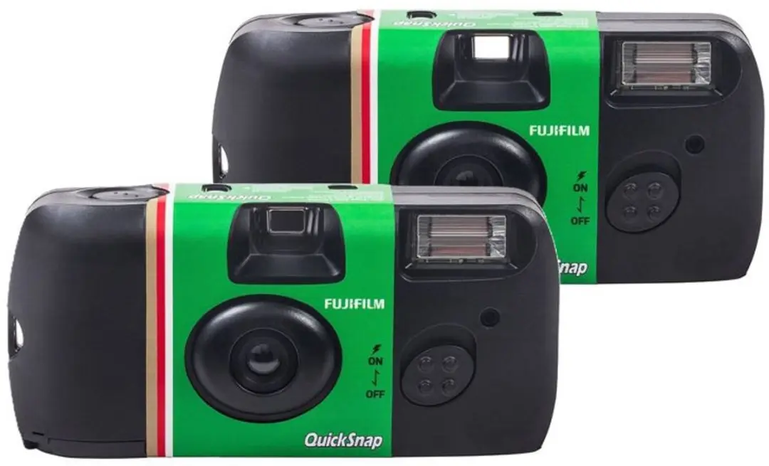 Fujifilm QuickSnap Fashion IV Flash Dual 35mm Wegwerpcamera - 27 Opnames - 2 Stuks