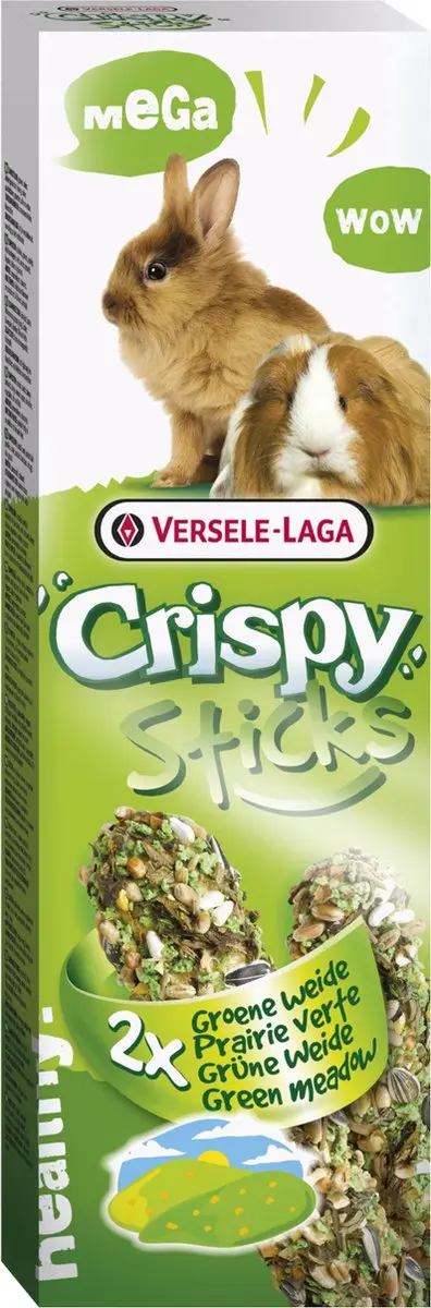Versele-Laga Crispy Mega Sticks Konijn & Cavia Weide Kruiden
