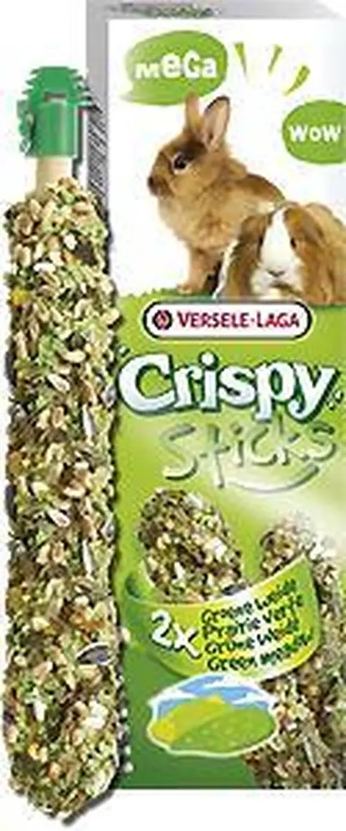 Versele-Laga Crispy Mega Sticks Konijn & Cavia Weide Kruiden - 2x70g