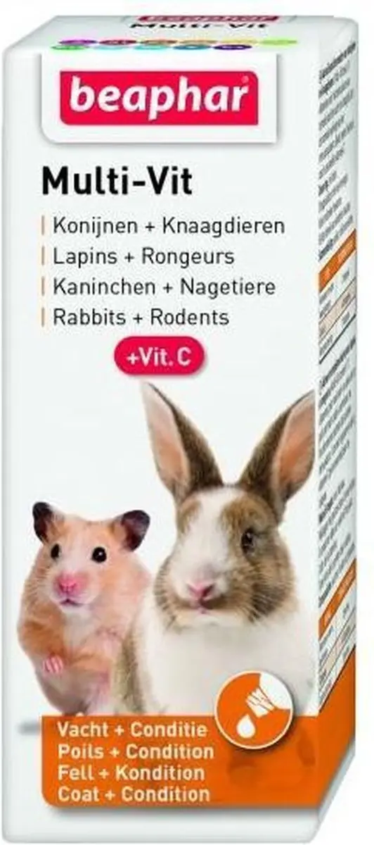 Beaphar Multi-Vit Konijnen & Knaagdieren 20ml