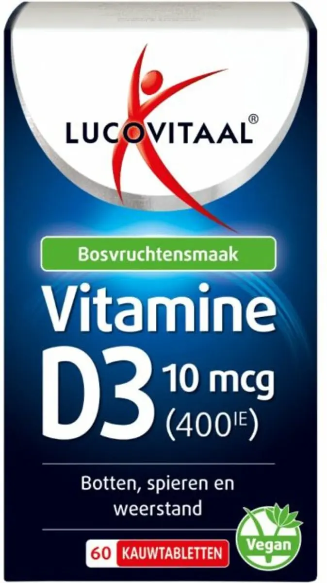 Lucovitaal D3 Vegan Kauwtabletten 60 Stuks