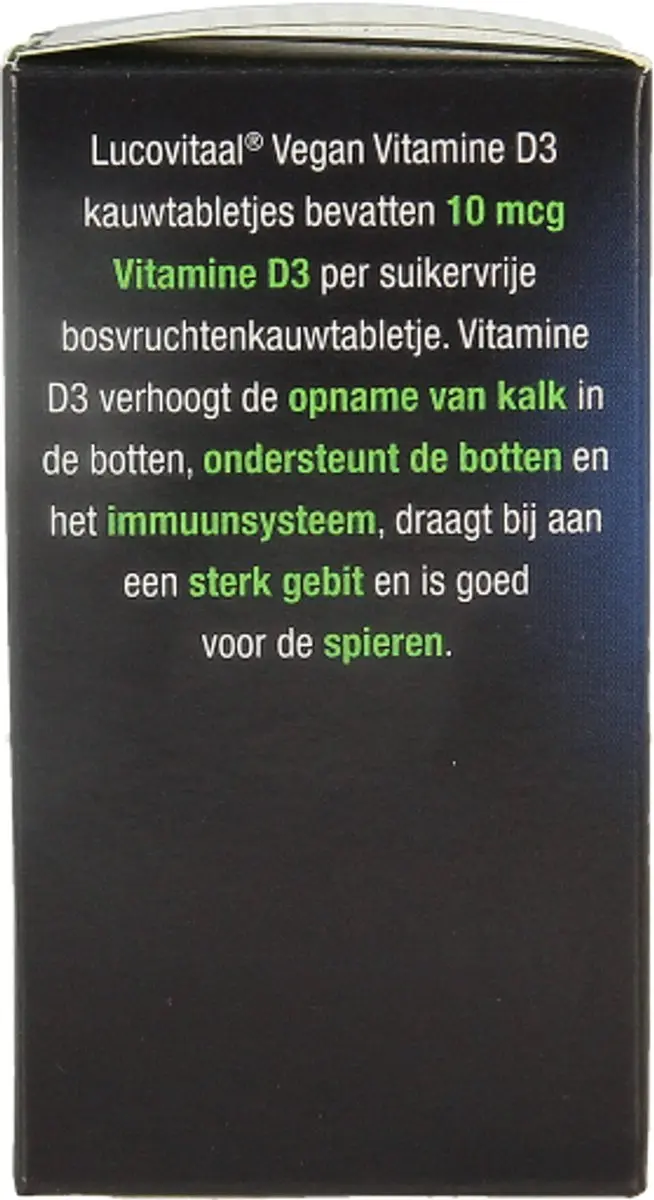 Lucovitaal D3 Vegan Kauwtabletten 60 Stuks