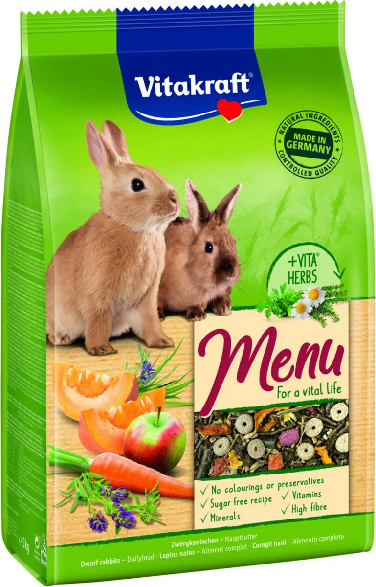 Vitakraft Menu Vital Dwergkonijn Konijnenvoer 5kg