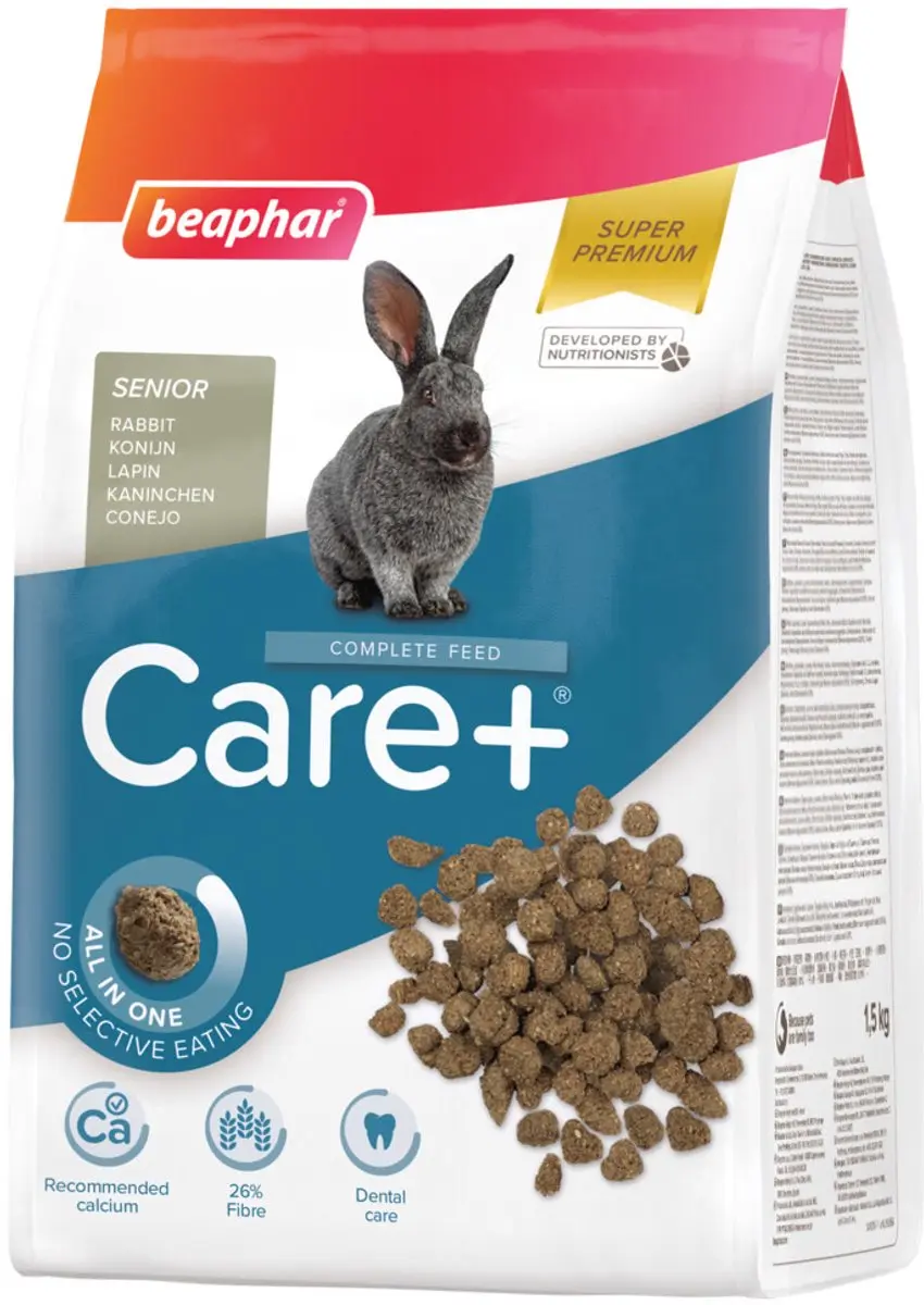 Beaphar Care+ Konijnenvoer Senior 1,5kg - 6 Stuks - afbeelding 6 van 6