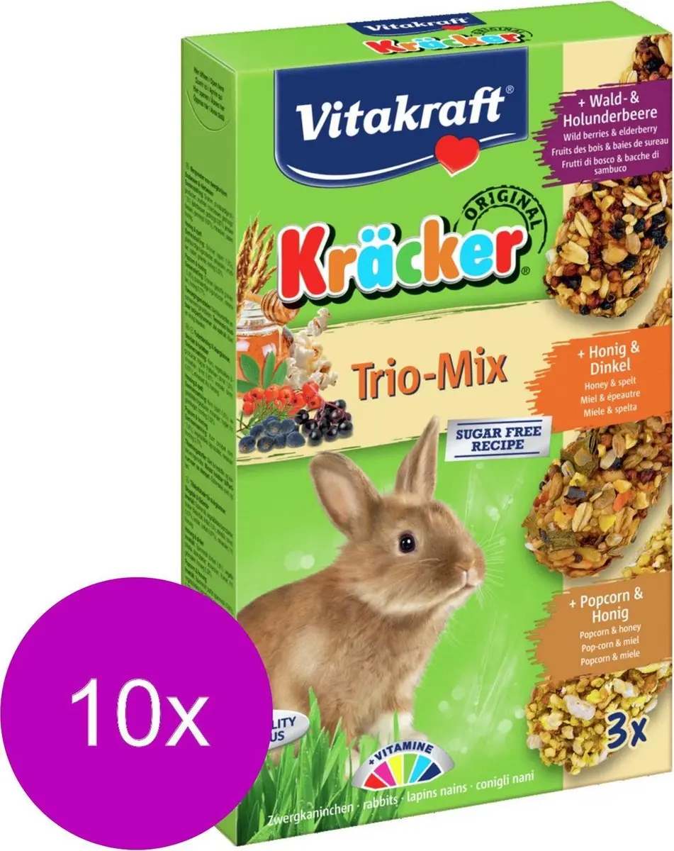 Vitakraft Konijn Kracker 3-in-1