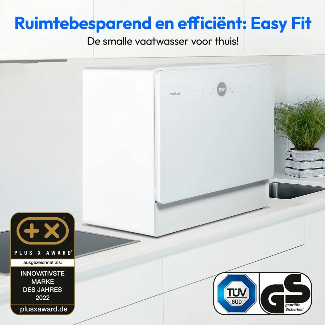Medion MD37775 Mini Vaatwasser 5 Couverts - Wit - afbeelding 6 van 6
