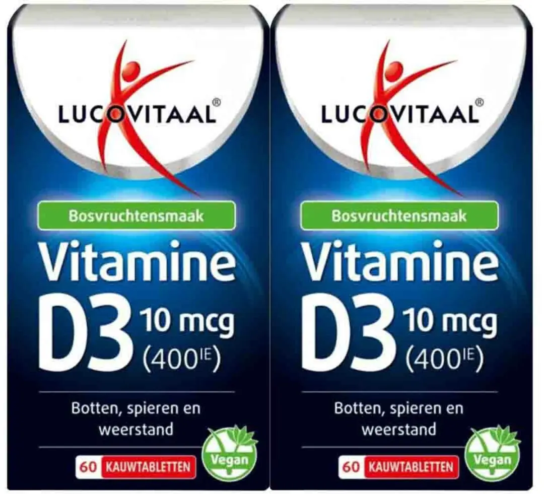 Lucovitaal D3 Vegan Kauwtabletten 120 Stuks