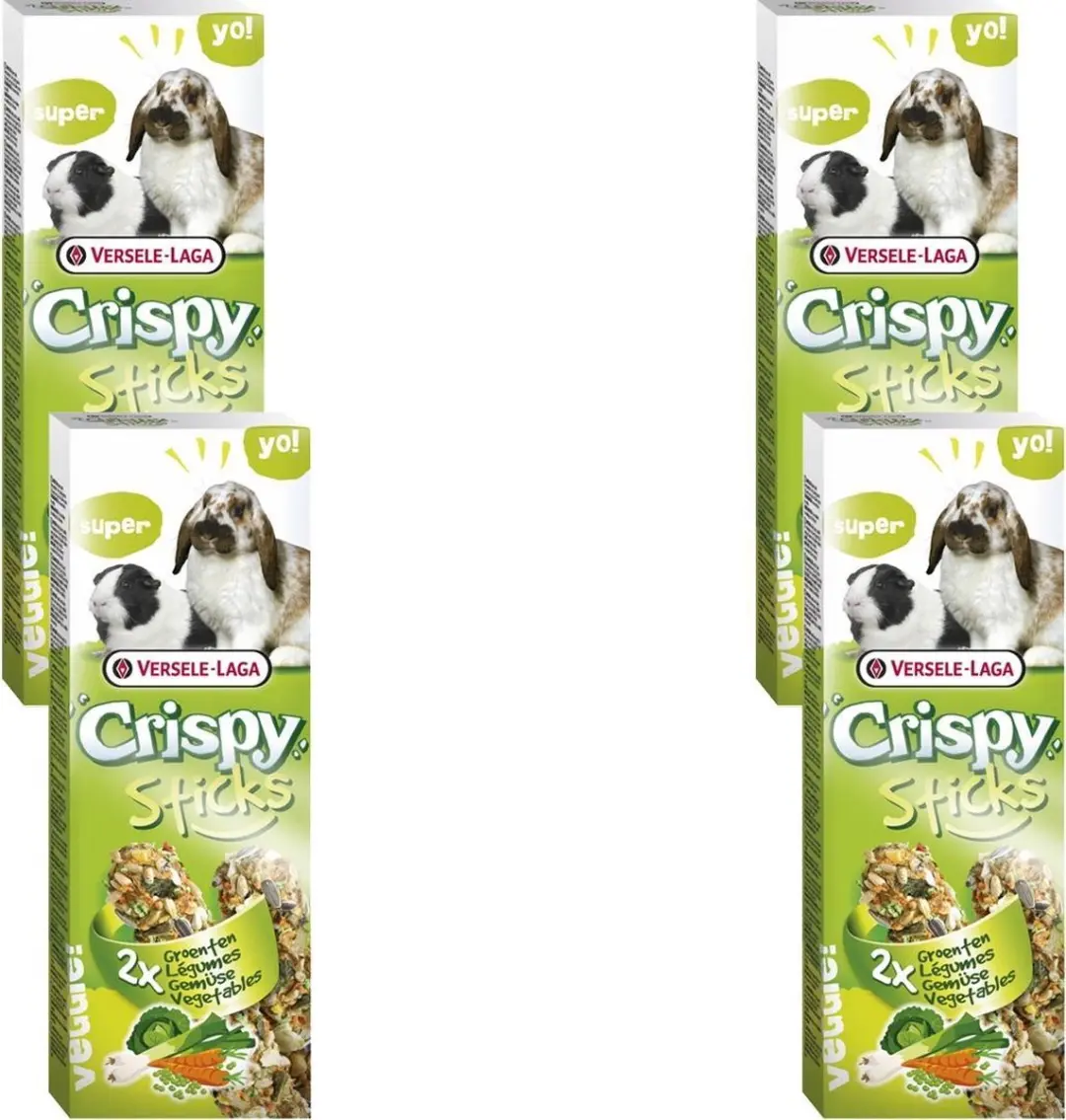 Versele-Laga Crispy Sticks Konijn & Cavia - 4 Stuks