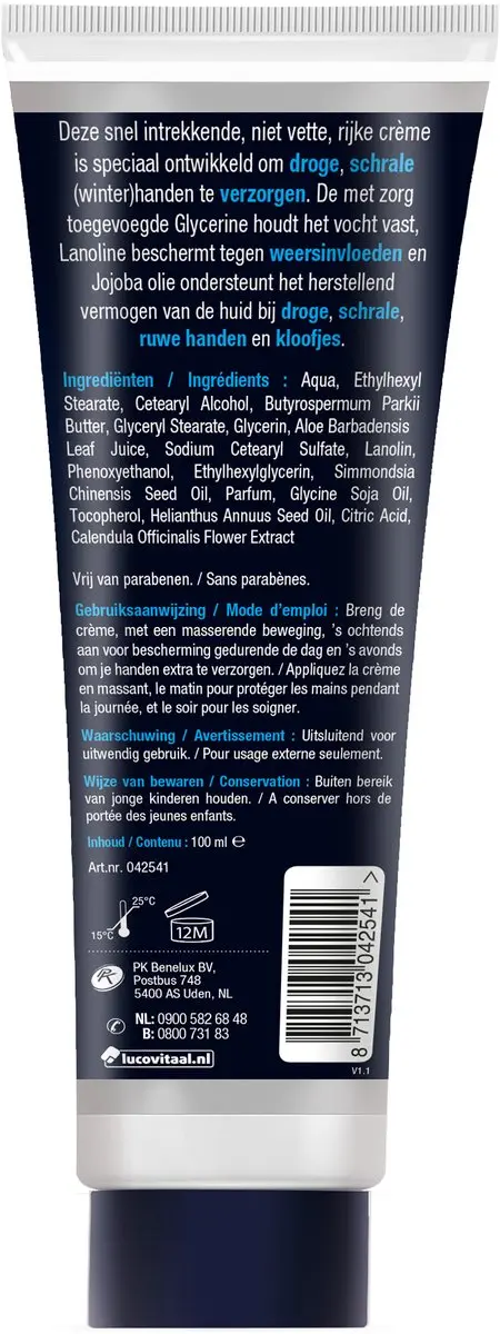 Lucovitaal Winterhanden Balsem 100ml - afbeelding 3 van 4