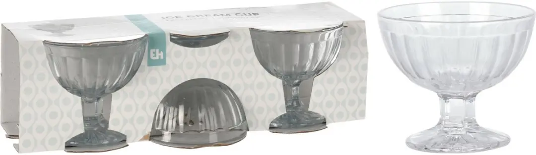 Excellent Houseware IJs Serveerschalen - 6 Stuks 200ml - Glas