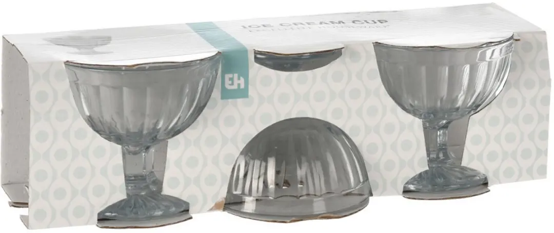 Excellent Houseware IJs Serveerschalen - 6 Stuks 200ml - Glas