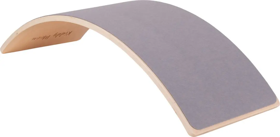 KiddyMoon Houten Balance Board - Vilt/Natuurlijk