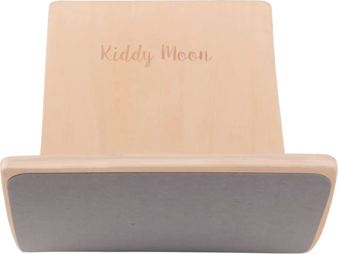 KiddyMoon Houten Balance Board - Vilt/Natuurlijk