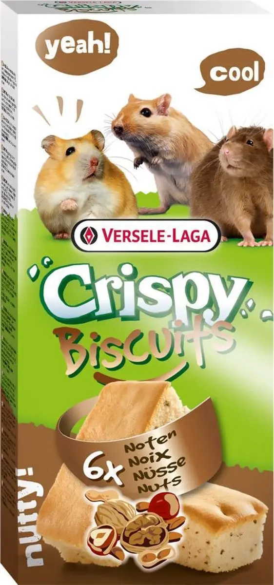 Versele-Laga Crispy Biscuit Knaagdier A 6 - Noten 70g