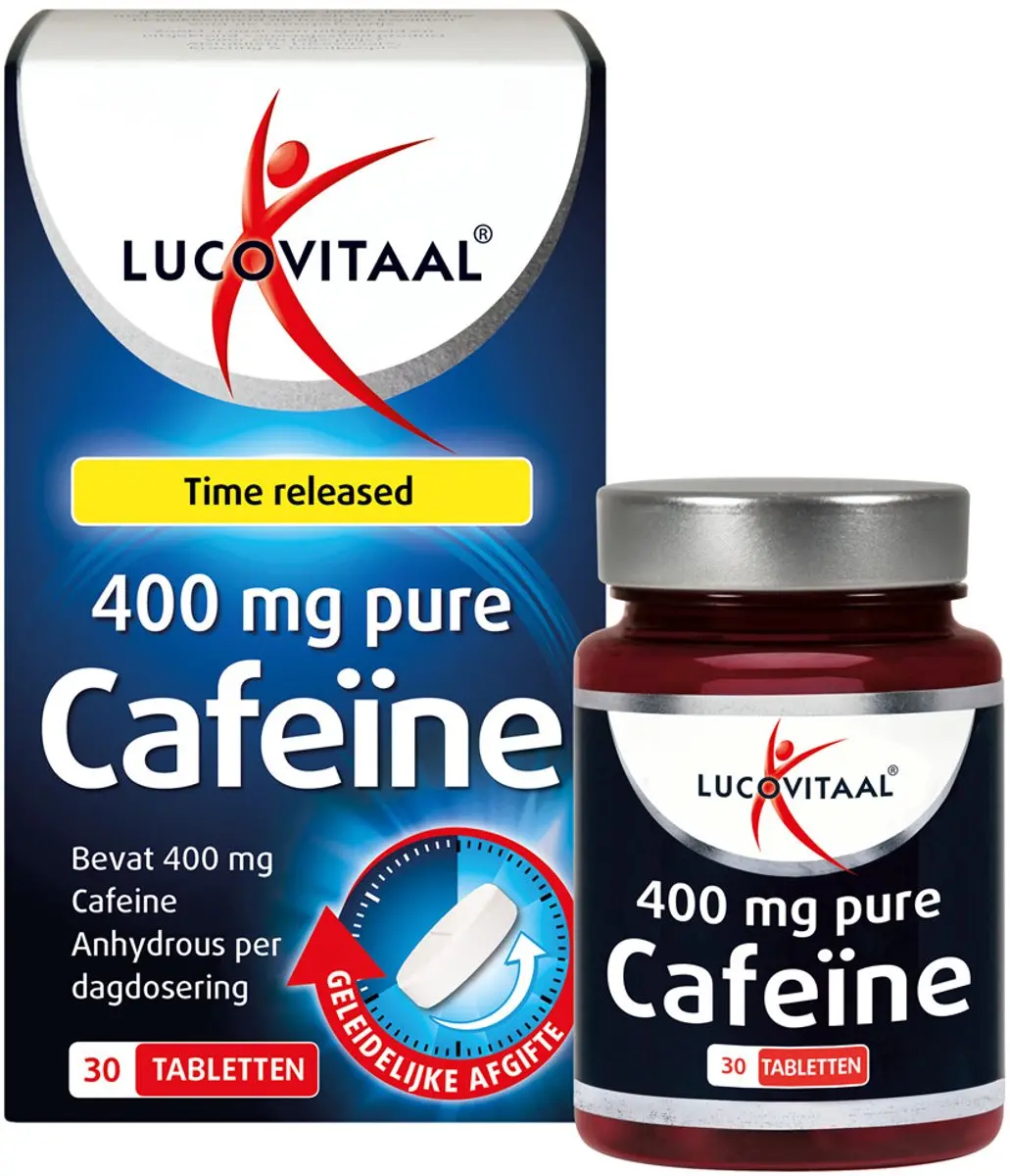 Lucovitaal Pure Cafeïne 400mg - 60 Tabletten