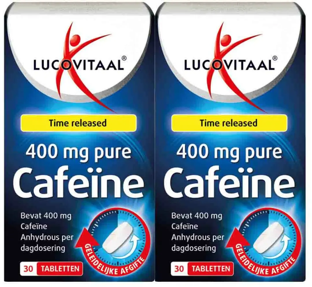 Lucovitaal Pure Cafeïne 400mg - 60 Tabletten