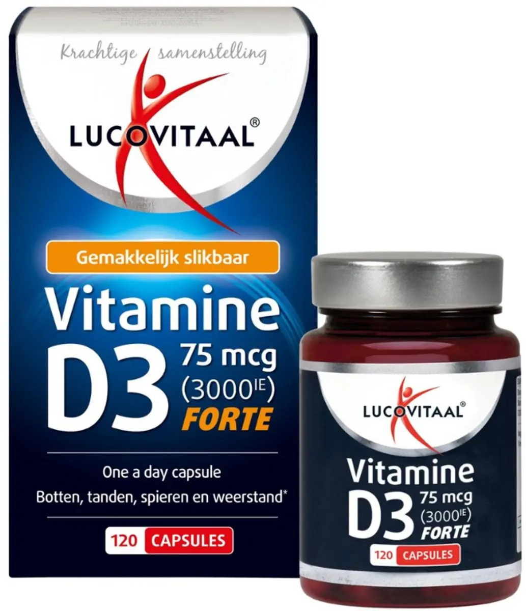Lucovitaal Vitamine D3 Forte 75mcg - 120 Capsules