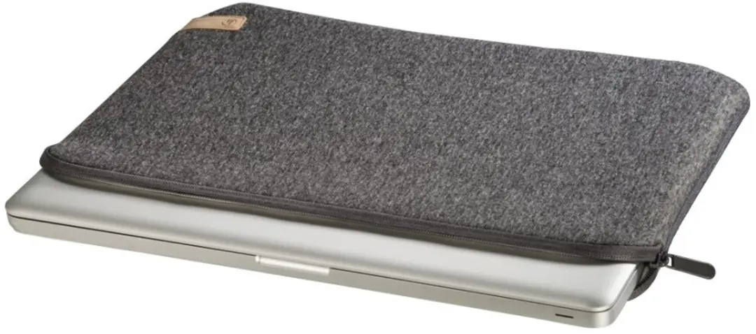 Hama Notebook-sleeve Jersey 00101830 - 15,6" - Donkergrijs