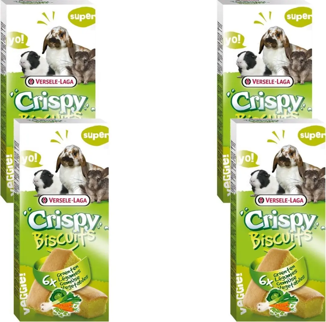 Versele-Laga Crispy Biscuit Konijnensnack A 6 - 24 Stuks (4x6) - Groente 70g
