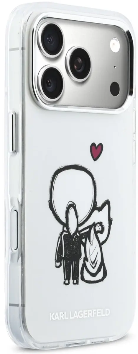 Karl Lagerfeld Karl & Choupette iPhone 17 Pro Hoesje - KLHCP17P - Transparant