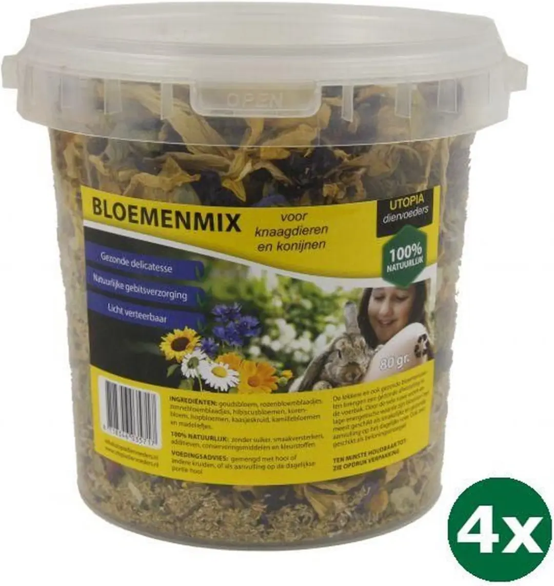 Utopia Bloemenmix 320g (4x80g)