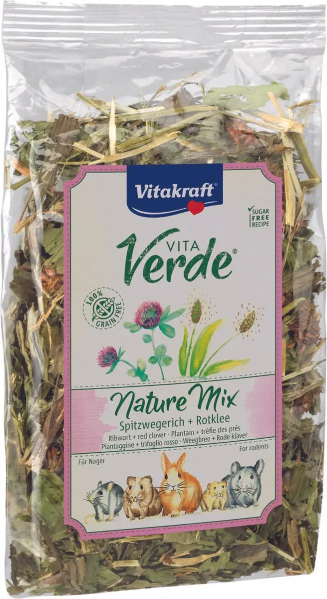 Vitakraft Vita-Verde Weegbree & Klaver 70g