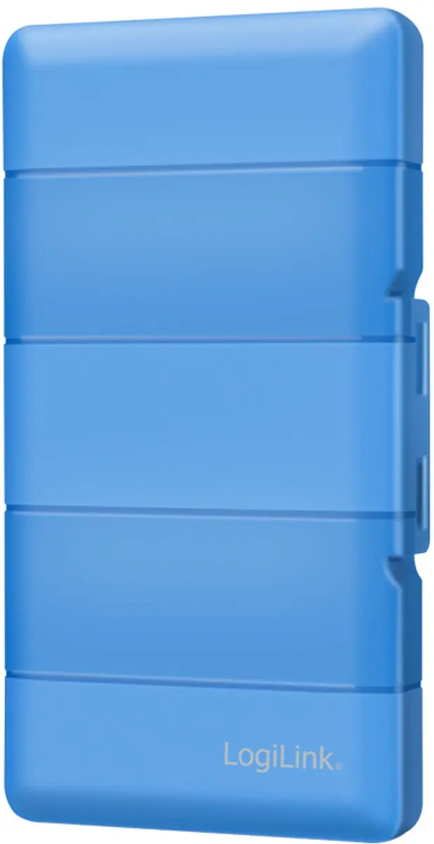 Logilink M.2 NVMe Beschermbox - 4x SSD - Blauw