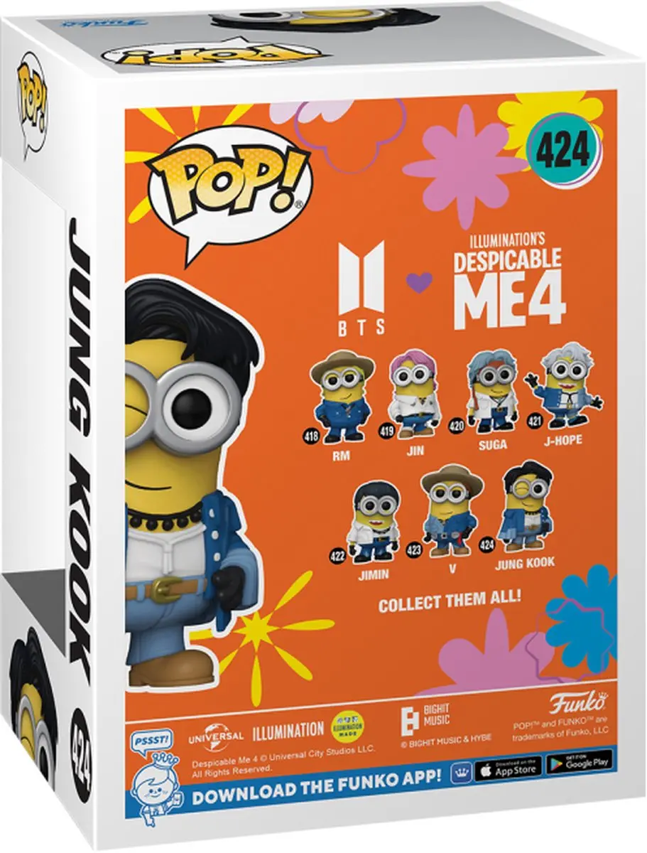 Funko Pop! Minions Despicable Me 4 Jung Kook 424 - Multicolor