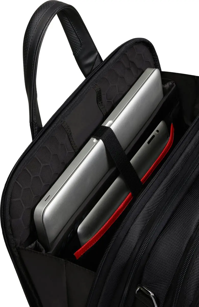 Samsonite Pro-Dlx 5400520216755 Laptopschoudertas 15.6" - Zwart