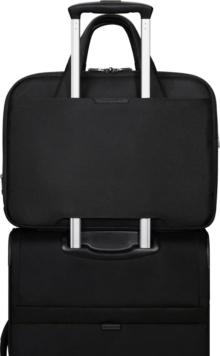 Samsonite Pro-Dlx 5400520216755 Laptopschoudertas 15.6" - Zwart