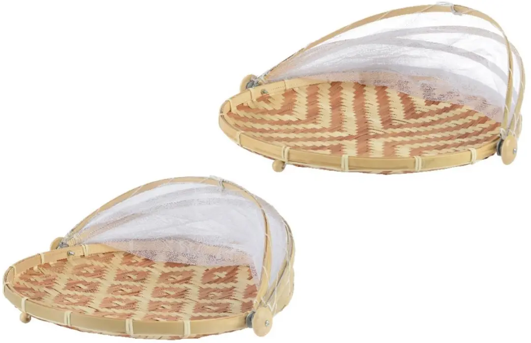 Decoris Bamboe Foodcover Ø35x22cm