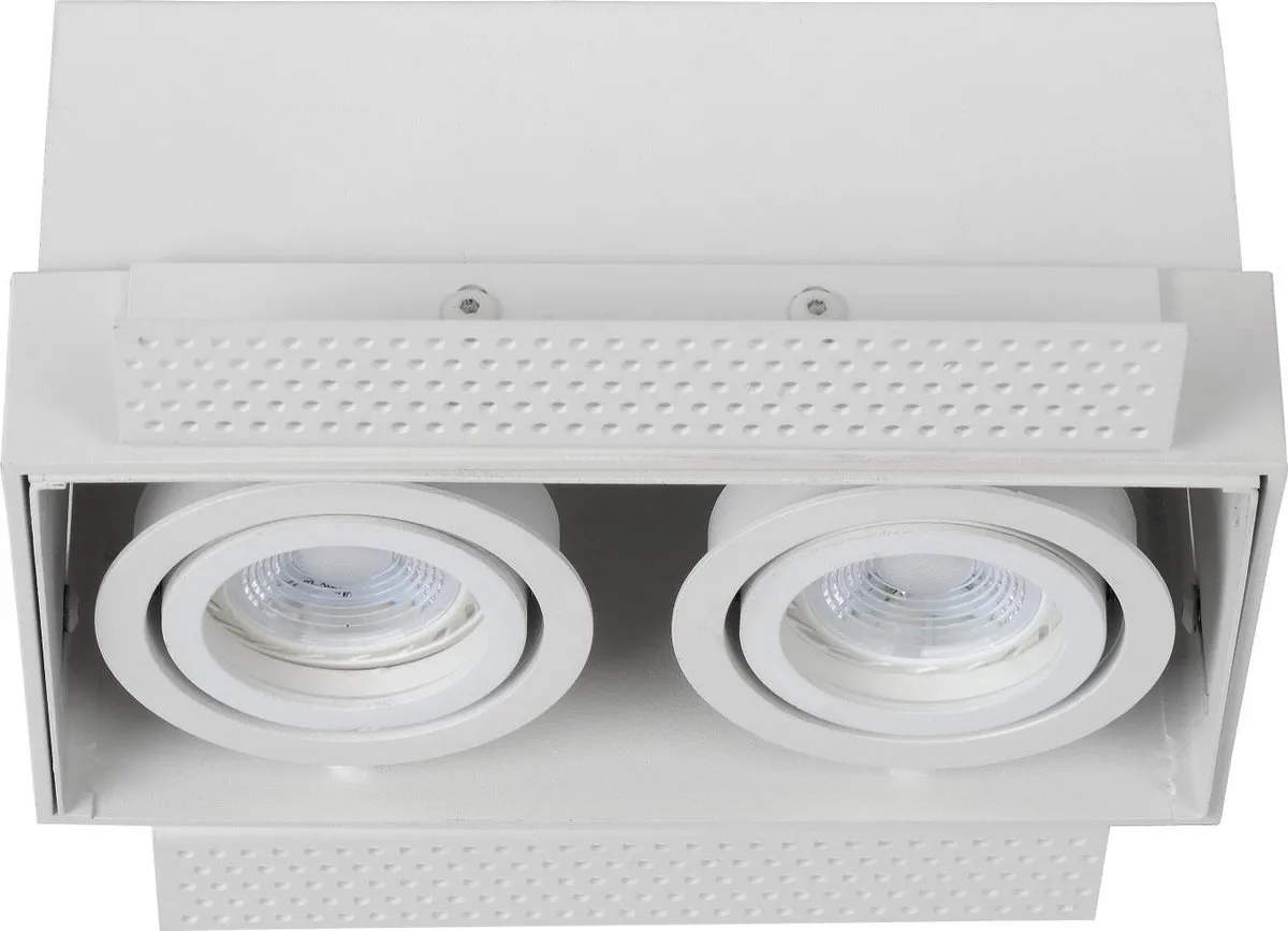 Lucide Trimless Inbouwspot 2xGU10 - Wit