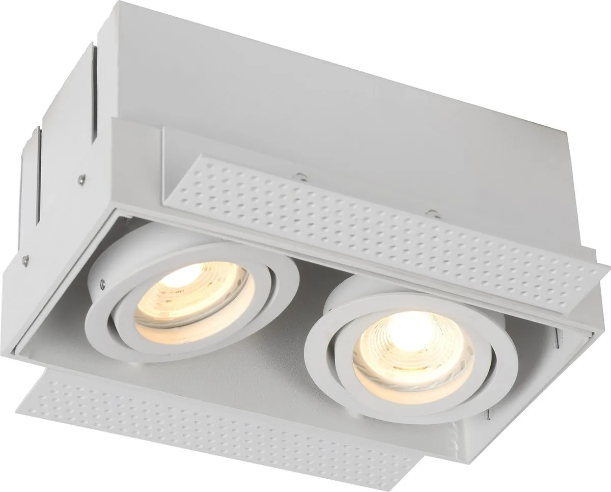 Lucide Trimless Inbouwspot 2xGU10 - Wit