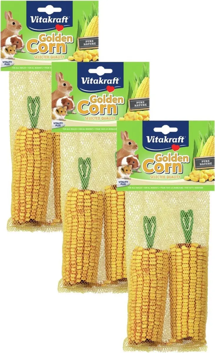 Vitakraft Golden Corn Maiskolf - 6 Stuks