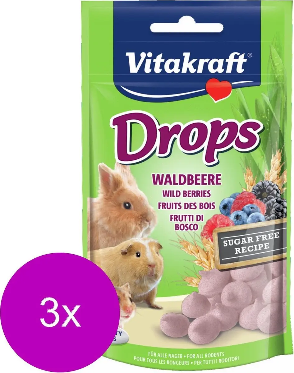 Vitakraft Knaagdier Drops Bosvruchten