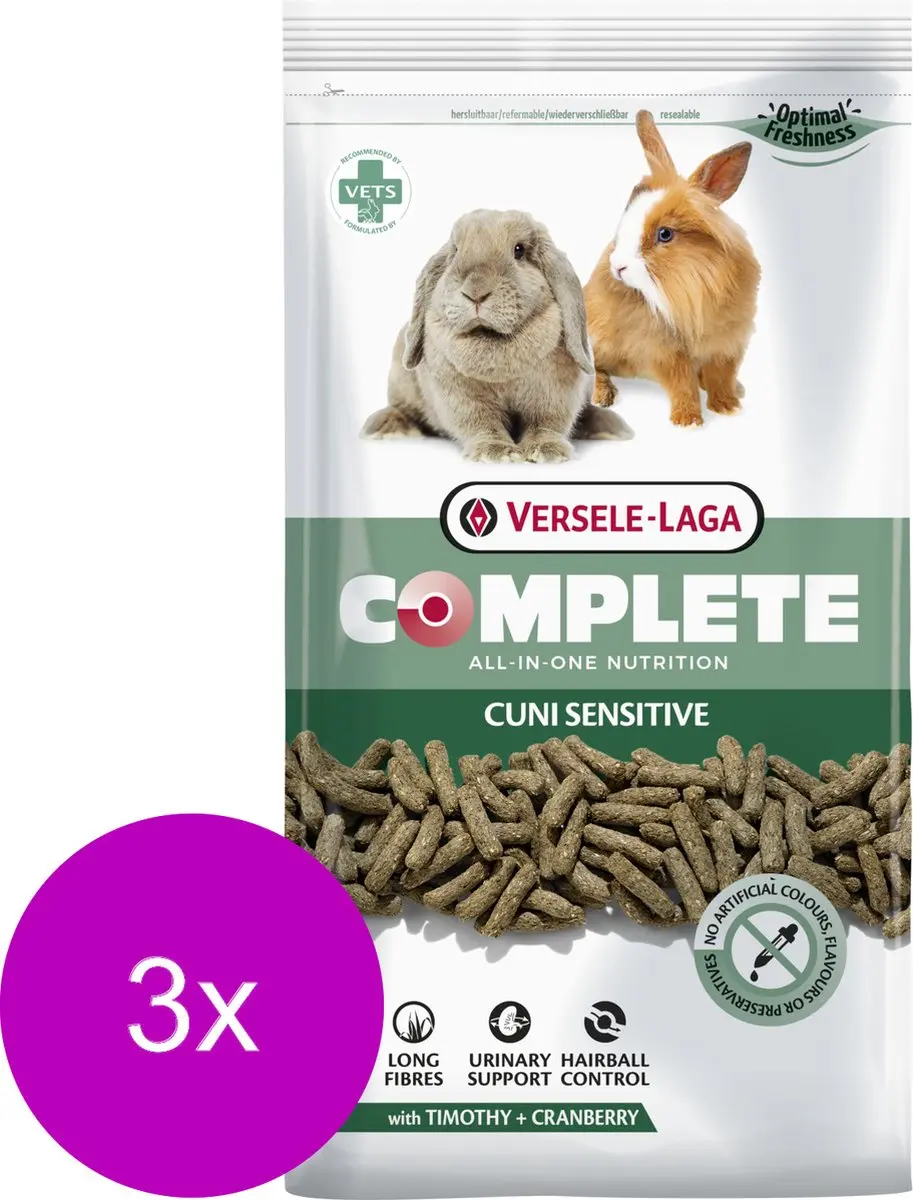 Versele-Laga Complete Cuni Sensitive Konijnenvoer - 20 Stuks