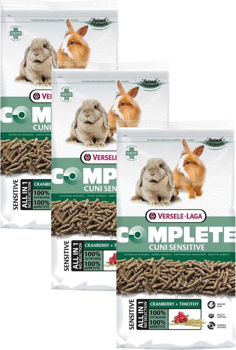 Versele-Laga Complete Cuni Sensitive Konijnenvoer - 20 Stuks