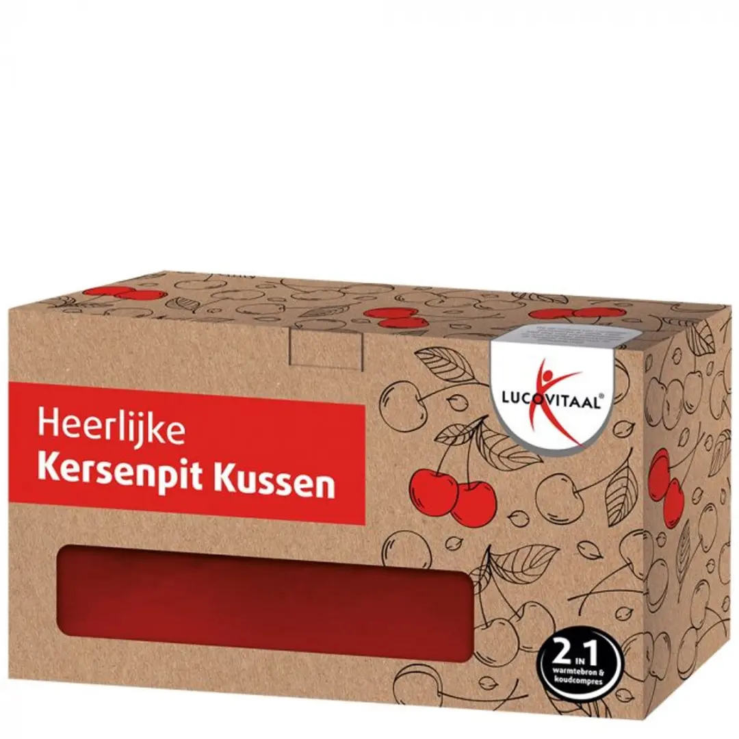 Lucovitaal Kersenpit Kussen Rood