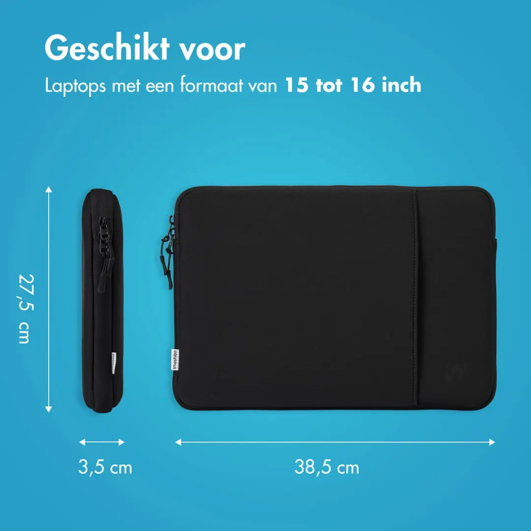 Imoshion Laptophoes 16" - 2 Vakken - Zwart