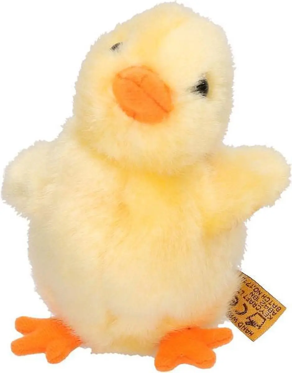 Decoris Pluche Kip & Kuiken Knuffels - 2 Stuks - Multi