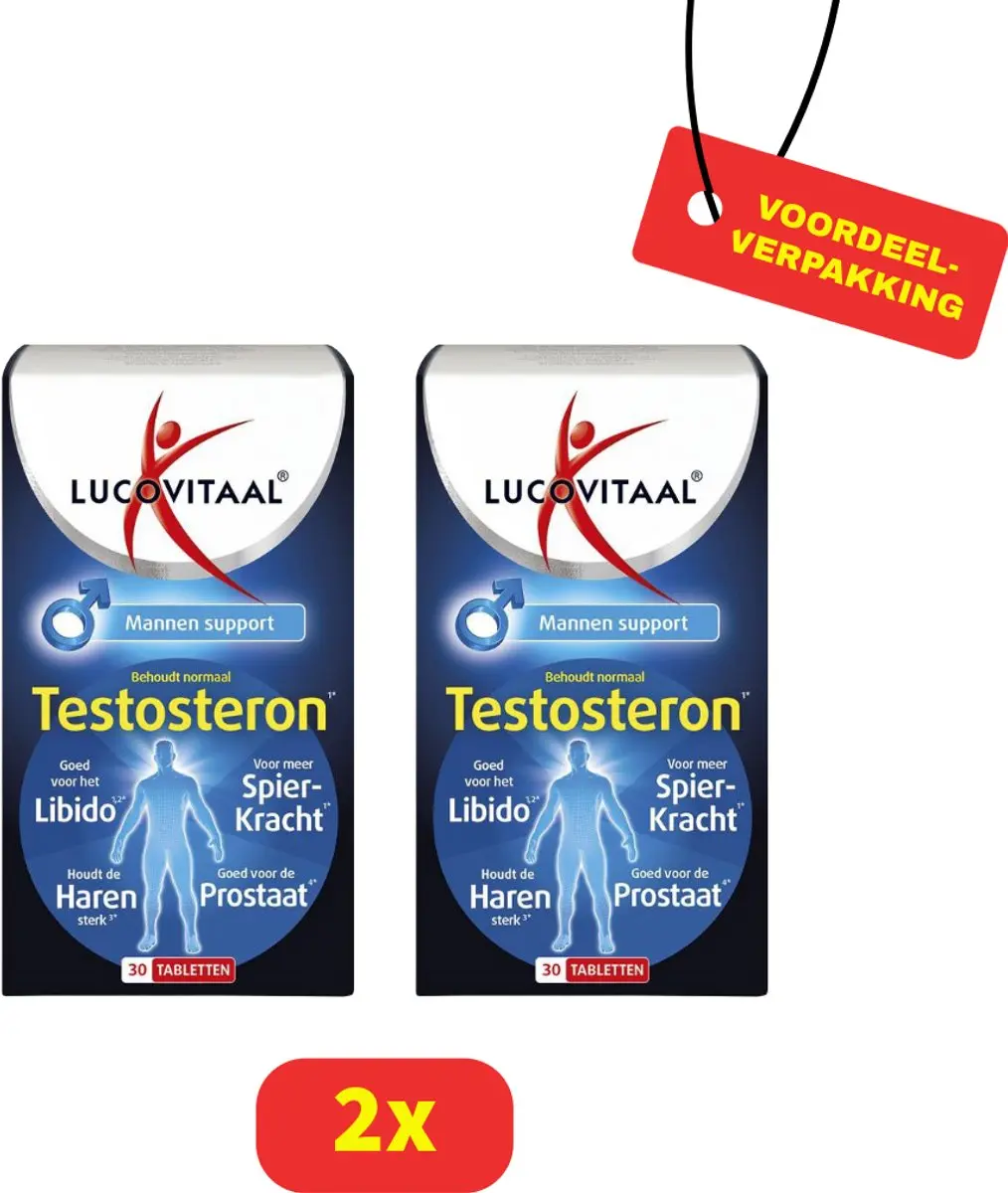 Lucovitaal Testosteron Mannen Support 60 Tabletten