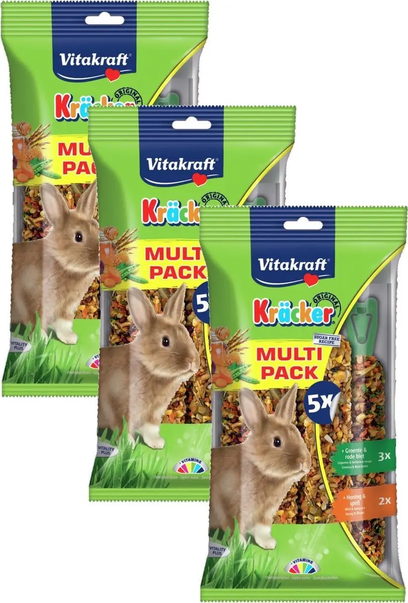 Vitakraft Konijn Kräcker Voordeelpak - 15 Stuks