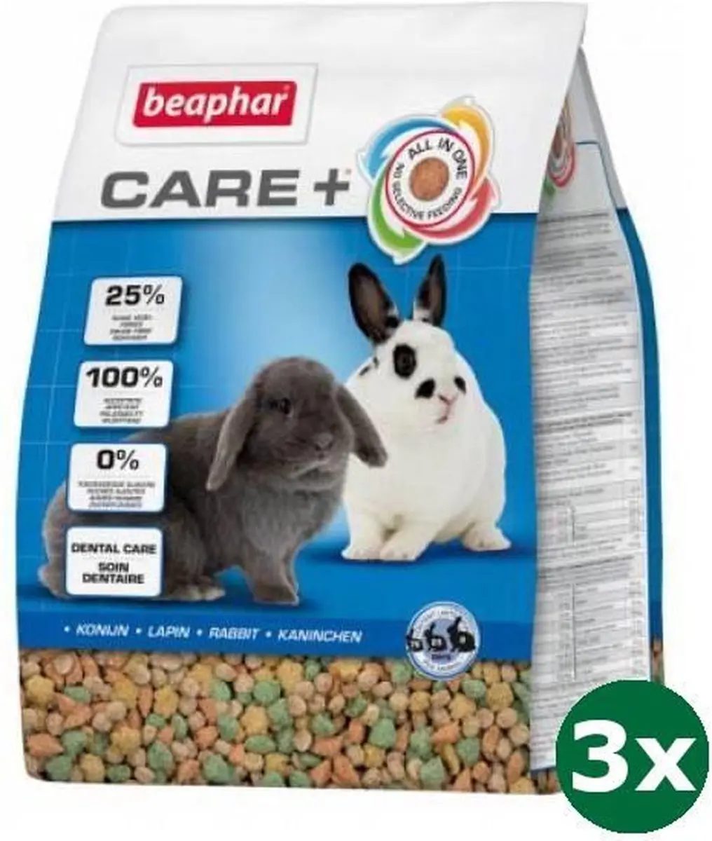 Beaphar Care+ Konijnenvoer 4,5kg (3x1,5kg)
