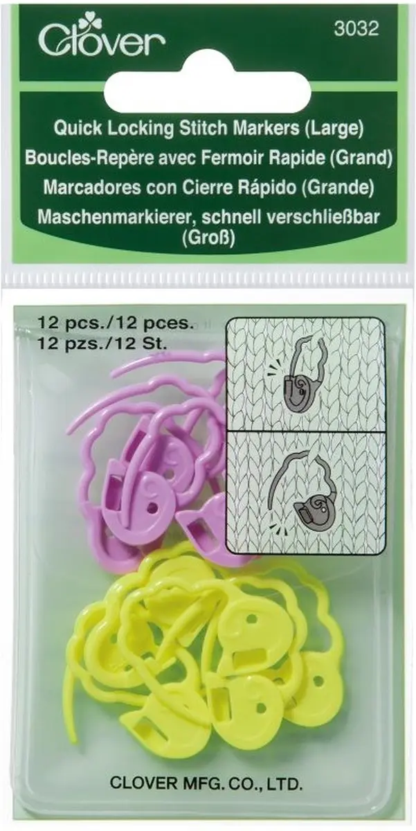 Clover Snel Sluitende Stekenmarkeerringen L