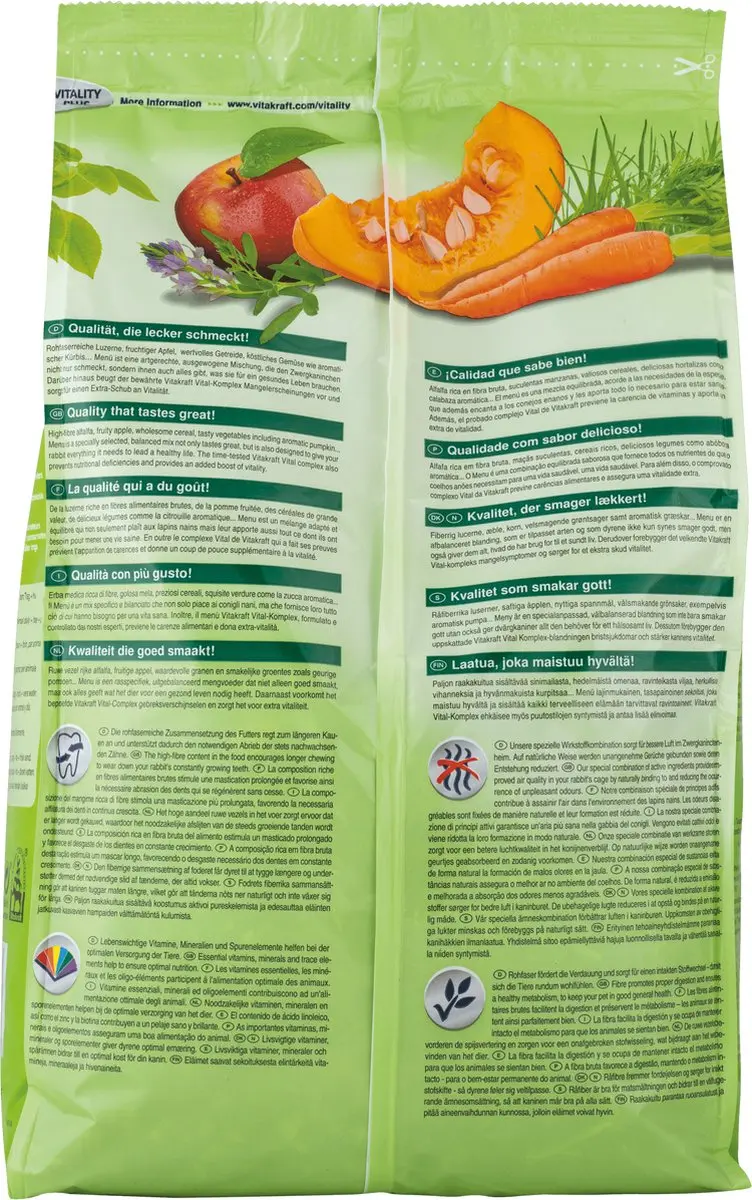 Vitakraft Menu Vital Konijnenvoer Compleet 3kg