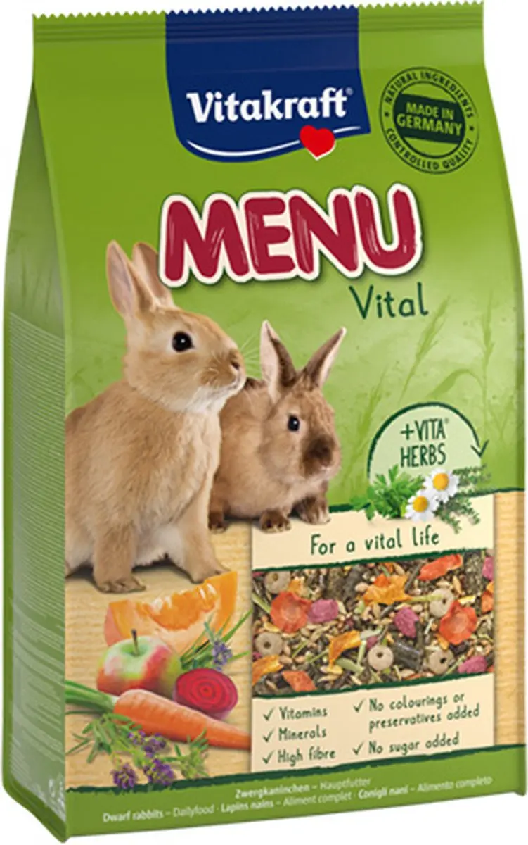 Vitakraft Menu Vital Konijnenvoer Compleet 3kg