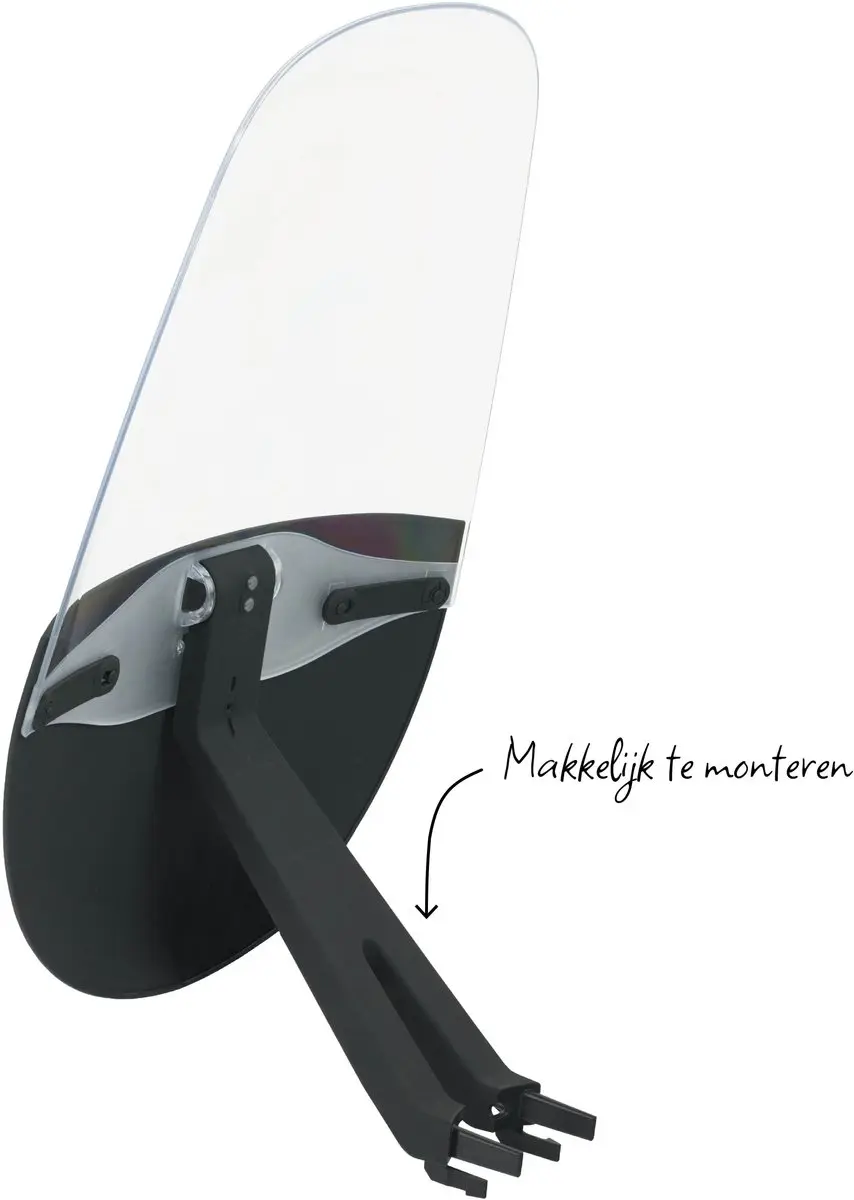 Qibbel Air Windscherm Pebble Grey - Transparant - afbeelding 6 van 6