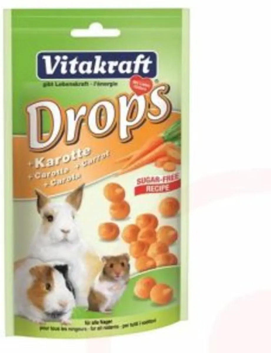 Vitakraft Worteldrops Knaagdiersnoepjes 75g
