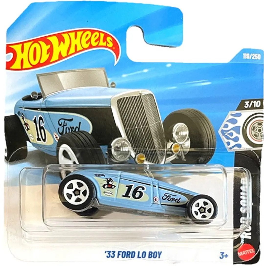 Hot Wheels '33 Ford Lo Boy Baby Blue HW Rod Squad 21A
